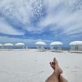Am Strand auf Big Hickory Island