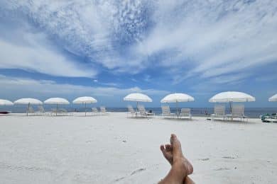 Am Strand auf Big Hickory Island